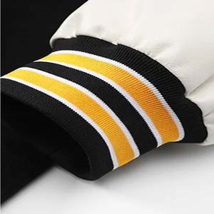 Chaqueta universitaria de lana de invierno 100% personalizada al por mayor, cortavientos de lana de estilo clásico de béisbol con botones a presión clásicos de primera calidad - Product Image 6