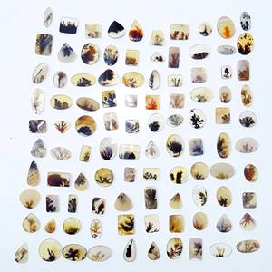 พลอยอาเกตธรรมชาติสวยงาม รูปทรงแตกต่างๆ แบบคาโบชอง ขายส่งจำนวนมาก เหมาะสำหรับทำเครื่องประดับ - Product Image 1