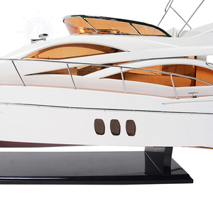 MANHATTAN 64 Sunseeker โมเดลเรือ86 cm ทำจากไม้จำลองสำหรับตกแต่งบ้านของขวัญคริสต์มาสขายส่ง - Product Image 3