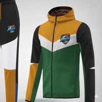 Ensemble de survêtement sportif premium pour homme - 100% coton respirant, capuche, taille élastique, léger, vêtements de sport d'hiver pour la salle de sport
