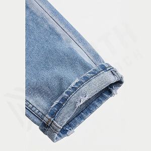 Pantalones Deportivos de Felpa Francesa al por Mayor para Hombre, Pantalones Holgados Desteñidos al Sol, Pantalones Vaqueros Anchos con Lavado Ácido y Pedrería Vintage, Personalizados - Product Image 6