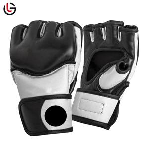 Diseño personalizado MMA Sparring Guantes 8oz Acolchado grueso Palma abierta Entrenamiento Grappling Guantes Artes marciales mixtas-OEM - Product Image 1