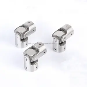 6*16*40mm 304Stainless Steel Single-joint Universal Joint Cross Coupling Precision Universal Joint Transmission Shaft