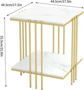 Rounded Design Coffee <b>Tables</b> With Combo Material Design Highly Painted Finishing & Polished Design Living Room Decor <b>Side</b> <b>Table</b> - Product Image 6