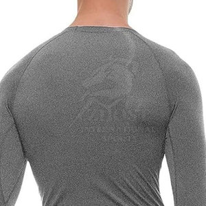 Chemises de compression avec logo personnalisé, matière légère et extensible, séchage rapide, coupe performante pour la gym, les exercices et les vêtements de sport. - Product Image 6
