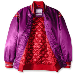 Veste en satin pour homme de haute qualité, respirante, personnalisable, style universitaire, faible MOQ, tissu en toile avec service OEM - Product Image 5