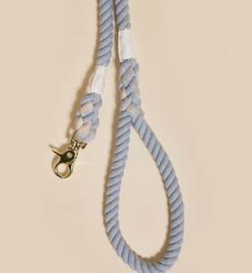 Sky Blue Rope <b>Leash</b> for <b>Dogs</b> 5ft, Free Bandana Gift, Natural Dye Rope <b>Leash</b> Colored Cotton Rope Handmade <b>Dog</b> <b>Leash</b> Pet <b>Leash</b> Set - Product Image 2