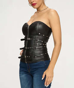 Corsé de Cuero Real para Mujer, Top Sexy, Moldeador de Cuerpo, Corsé Moderno para Tallas Grandes, Chaqueta Transpirable para Hombre 2026 - Product Image 4