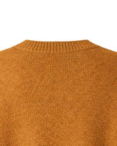 Customized Mustard Brown <b>Womens</b> <b>Oversized</b> Poncho Sweater Ribbed Crew Neck Batwing Sleeve Soft Knit Winter Pullover Fashion Top - Product Image 6