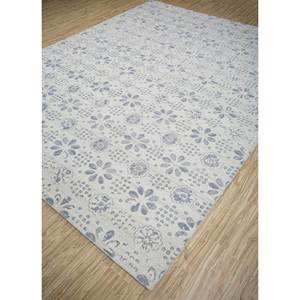 Tapis en laine noué à la main Erbe Ivory, motif floral abstrait, pour la maison, le salon, le couloir, rectangulaire, LLV-3043(cs-01) - Product Image 2