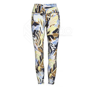 Pantalones de Yoga Elásticos de Cintura Media para Mujer, con Logotipo Personalizado de Alta Calidad, Diseño Sólido y Estilo Liso - Product Image 4