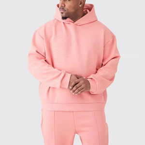 Survêtements 100% coton personnalisables pour hommes du Pakistan Sweats à capuche surdimensionnés avec logo Style décontracté d'hiver Design simple - Product Image 3