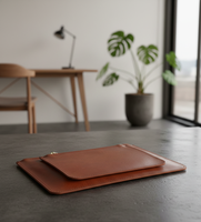 Dompet Kulit Asli Coklat Solid Tipis Tahan Lama Modern Vintage Berkualitas Tinggi Tahan Air dengan Ritsleting Minimalis 7