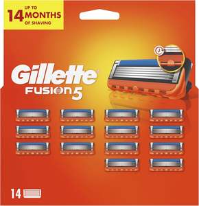 Gillette Fusion5 Hojas de Afeitar para Hombre (14 Piezas), Cuchillas de Recarga para Hombre, Hojas de Recarga Lubra Strip para Afeitado Suave - Product Image 3