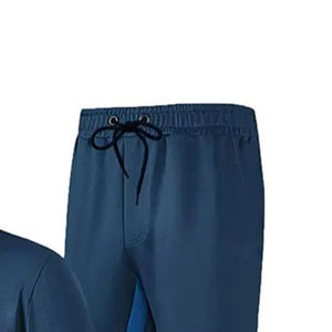 Logo personnalisé Survêtement d'entraînement à quart de fermeture éclair Costume de jogging respirant Survêtement uni pour hommes Ensemble 2 pièces à séchage rapide pour adulte - Product Image 5