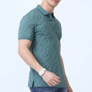 Verano Hombres estilo de lujo Casual para Polos 100% algodón transpirable ligero manga corta sublimación camiseta - Product Image 4