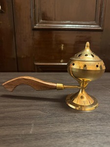 Brûleur d'encens de luxe brûleur d'encens en laiton Temple culte méditation église prière décor à la maison Vintage brûleur d'encens spirituel - Product Image 4