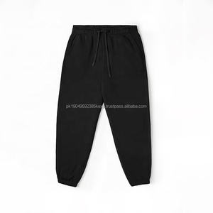 Custom Men Heavyweight Cotton Loose Crop Hoodies Stacked Sweatpants <b>Set</b> for Sports Tracksuit - Product Image 6