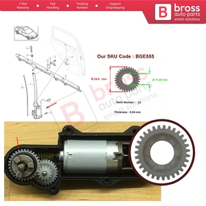 Engranaje de Reparación del Motor de Persiana Enrollable con Protección Solar BGE555 para Cayenne Touareg, 31 Dientes - Product Image 5