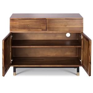 Kusum Art Meuble personnalisé en bois massif blanc Meilleure qualité Meuble de rangement pour console de télévision de ferme pour la maison et le hall - Product Image 5