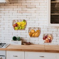 Panier de rangement moderne en fil de fer tressé fait main, écologique, pour la décoration intérieure, 17 étages