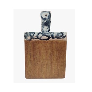 Planche à découper en bois de manguier de résine époxy de Texture décorative bleu foncé de haute qualité - Product Image 4