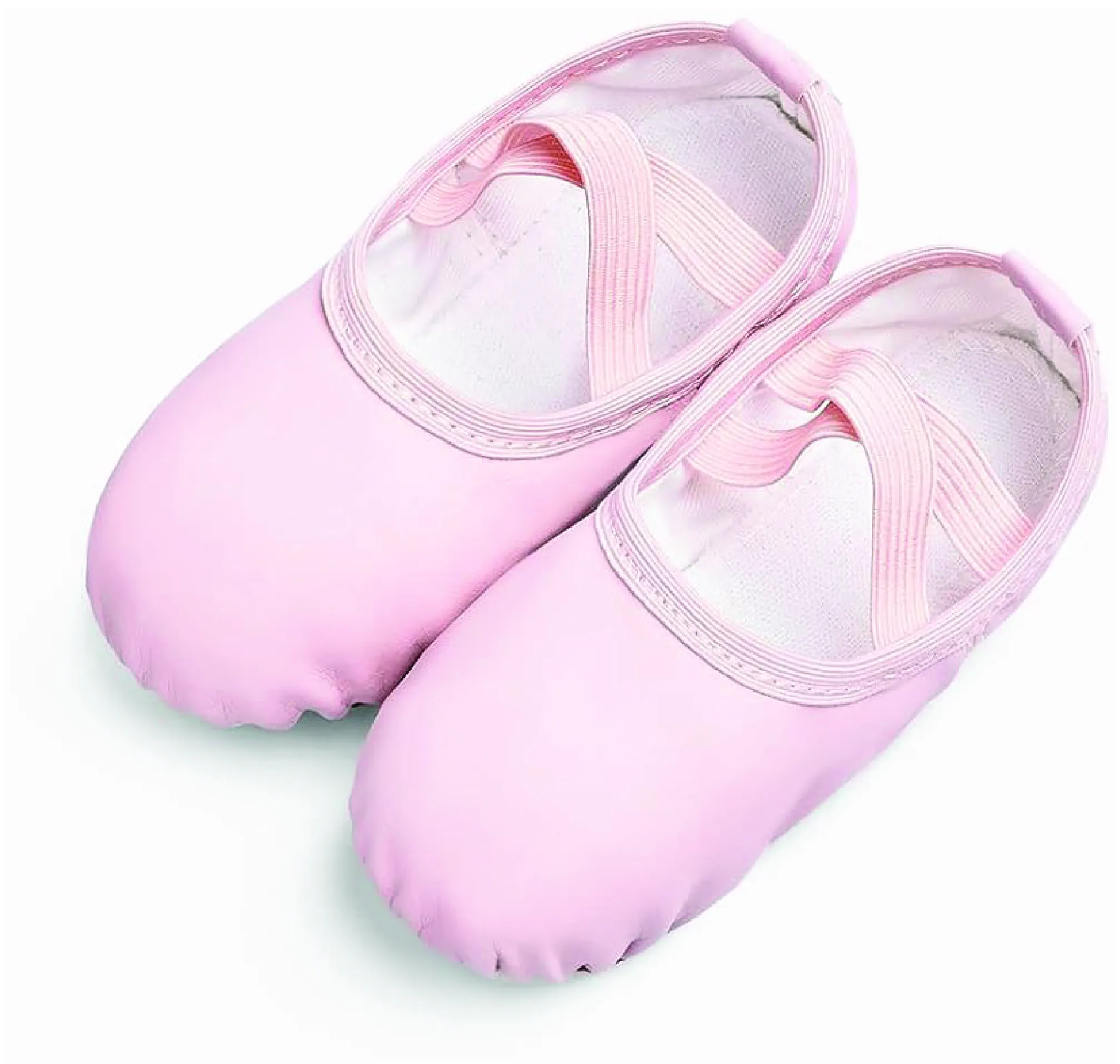 Hot Pink Real Cow Leather Full Sole Women Men Ballet Dance Flat Shoes Slippers Pointe Dance Shoes for Girls Kids Ballet Shoes