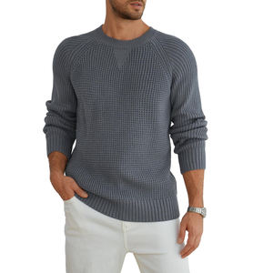 Vente en gros de nouveaux pulls pour hommes de couleur unie au design personnalisé à la mode à vendre pull à col rond à manches longues pour hommes - Product Image 1