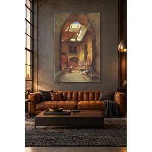 Fida Corrodi, commerçants de tapis dans le Bazar Arqué, impression sur toile - Product Image 1