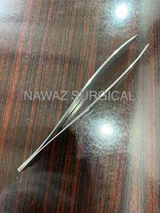 Top qualité personnalisé poisson os dissolvant pince à épiler Chef cuisine pince à épiler en acier inoxydable argent poisson pince à épiler cuisine outils - Product Image 3