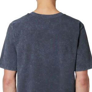 Meilleure fabrication 100% coton de haute qualité tenue décontracté hommes lavage à l'acide T-Shirt nouveauté entièrement personnalisé hommes Vintage t-shirts - Product Image 5