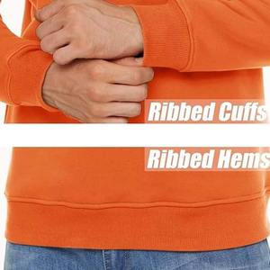 Precio de fábrica Hombres Otoño Invierno Sudadera Cuello redondo clásico Jersey de manga larga Cálido Casual Fleece Ropa deportiva Diseño personalizado - Product Image 4