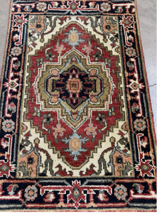 Tapis de porte en laine fait main, magnifique, noué à la main, nœud turc, lavable, antidérapant, pour cuisine, salon, porte, bureau, hôtel - Product Image 2