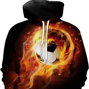 เสื้อมีฮู้ดแขนยาวมีเชือกรูดสำหรับผู้ชายเสื้อสวมหัวมีกระเป๋าย้อมสีล้วนสำหรับฤดูหนาว - Product Image 1