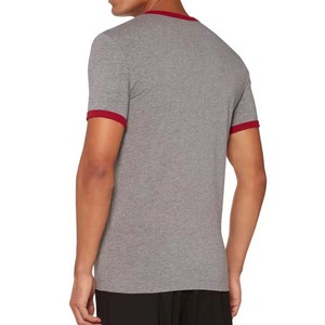 T-shirts pour hommes personnalisés avec logo, mélange polyester/coton, impression numérique, design vierge, séchage rapide et respirant - Product Image 2