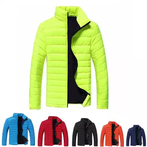 Wholesale Outdoor Solid Color Winter Bomber Jacket Warm Mens Custom Logo Front Formal - Product Image 5