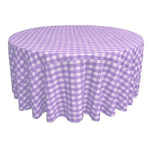 Nappe à carreaux Rectangulaire Nappe en lin polyester à carreaux - Product Image 6