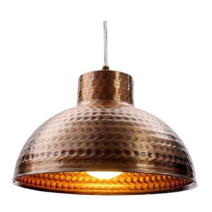 Luz colgante martillada colgante redonda de Metal más vendida, acabado antiguo de cobre para sala de estar, Color de forma de tamaño personalizado - Product Image 1