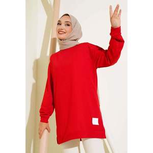 Tunique Emblème Imprimé Texte Rouge - Product Image 4