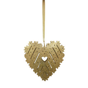 Décoration murale suspendue en fer de taille moyenne avec paillettes pour la maison et la décoration de Noël, vente en gros en vrac - Product Image 3