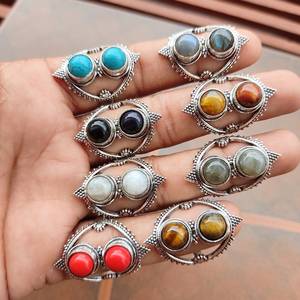 Bao หลายสีหลายสีฝาทรงลูกแพร์ดีไซน์เนอร์แฮนด์เมดสำหรับงานแต่งงานงานเซ็ตขอบเงินแท้925อันดับแรกผลิตจำนวนมาก - Product Image 6