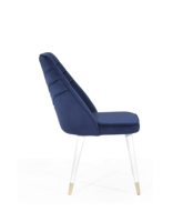 Chaise de salle à manger classique de luxe moderne en velours noir avec cadre en fer et housse amovible, idéale pour l'école, la salle de bain, l'appartement, le parc, la maison et le bureau