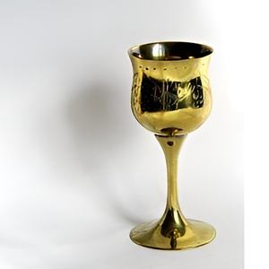 Copa de vino real de latón macizo de primera calidad, copa de vino hecha a mano, copa de latón Vintage, copa de vino grabada - Product Image 4