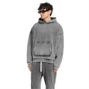 Conjunto de sudaderas y pantalones de chándal de peso pesado de alta calidad, ropa de calle para hombre, conjunto de sudaderas con capucha de dos piezas de gran tamaño personalizado, chándal para hombre - Product Image 3