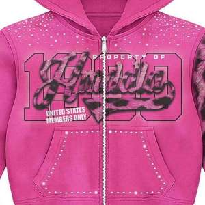 Sweat à capuche vintage style rue 100% coton lourd-Coupe ample, imprimé, broderie d'appliques en option (personnalisable) - Product Image 4