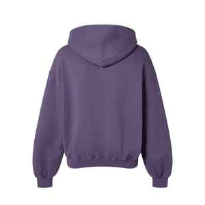 Sweat-shirts à capuche personnalisés imprimés de couleur lavande de qualité supérieure, 100% coton, streetwear élégant, 380GSM, doux et technique - Product Image 5