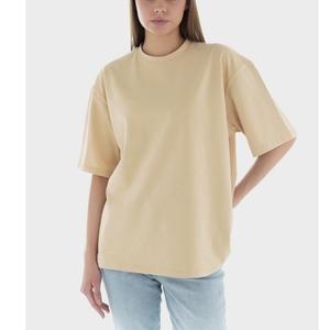 Camiseta de Mujer 100% Algodón, Cuello Redondo, Manga Corta Clásica, Transpirable, Ajuste Holgado, con Logotipo, Exportación de Proveedor de BD - Product Image 3