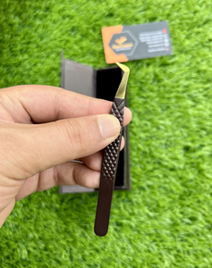 Puntas de fibra profesional Pinzas para pestañas Volumen Pinzas para pestañas Fijación fuerte Fácil de recoger Pinzas para extensión de pestañas Logotipo personalizado - Product Image 6