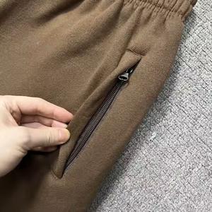 Wholesale 100% Cotton <b>Men's</b> Casual Sweat <b>Shorts</b> <b>Long</b> Drawstring Custom Logo Solid Pattern Eco-Friendly Mid Waist Plain Dyed - Product Image 5