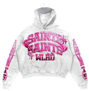 Survêtement OEM, streetwear vintage d'extérieur, tissu brodé avec patch, fermeture éclair, pantalon évasé surdimensionné, survêtement en molleton délavé à l'acide pour hommes - Product Image 2